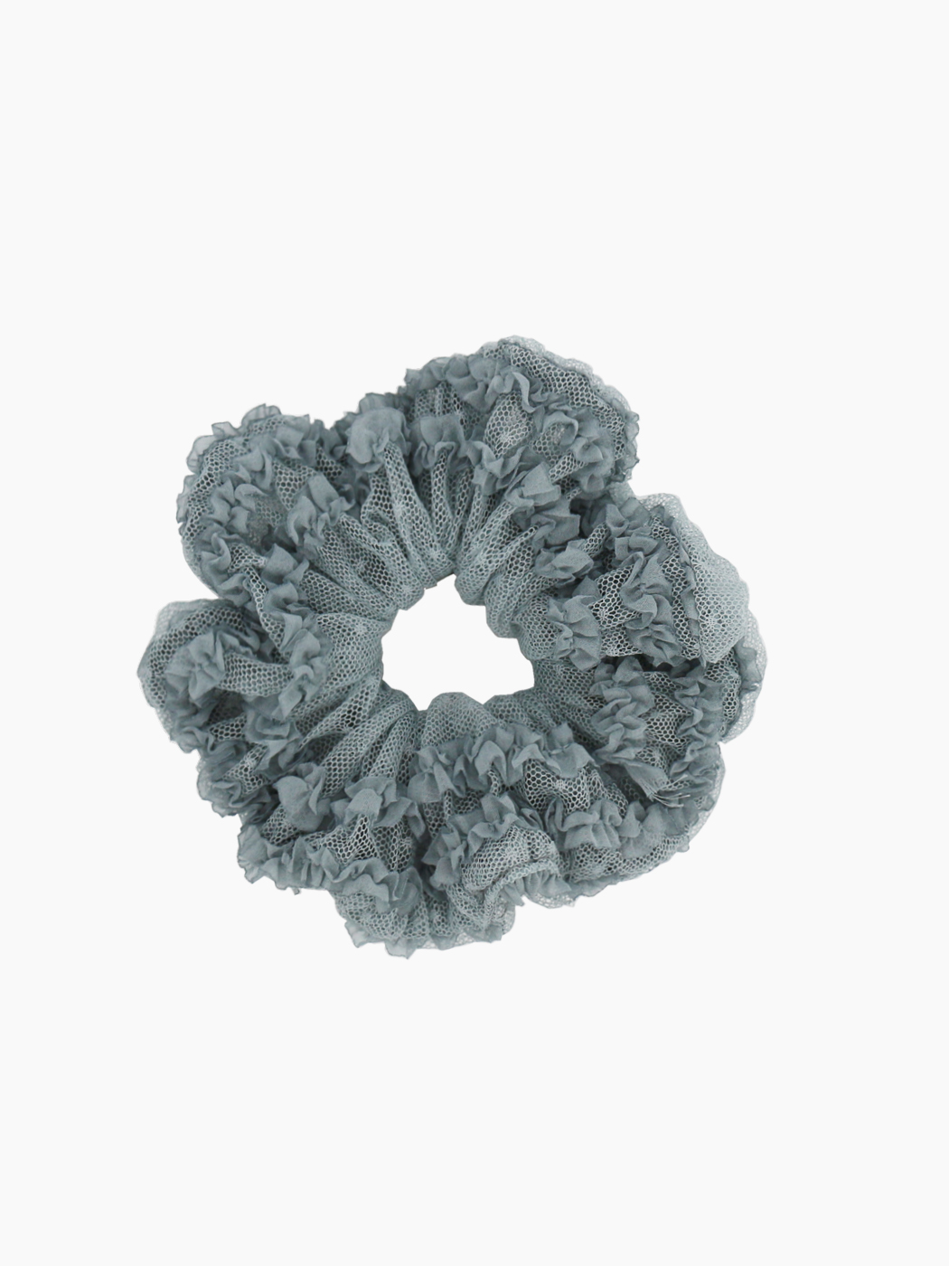 lace flower pop scrunch (indi blue)