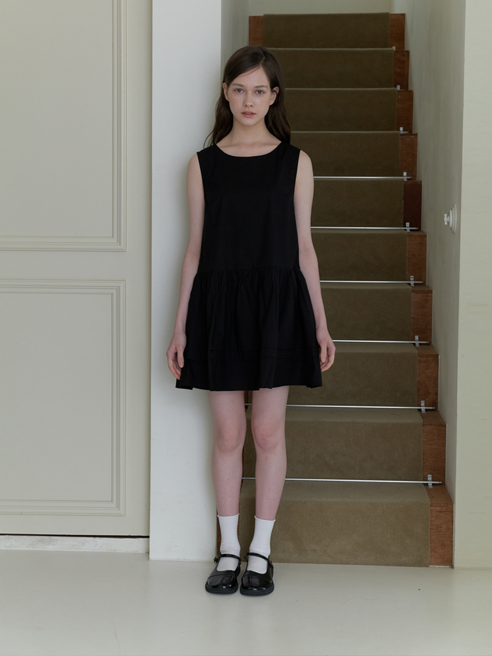 isabel mini dress - black